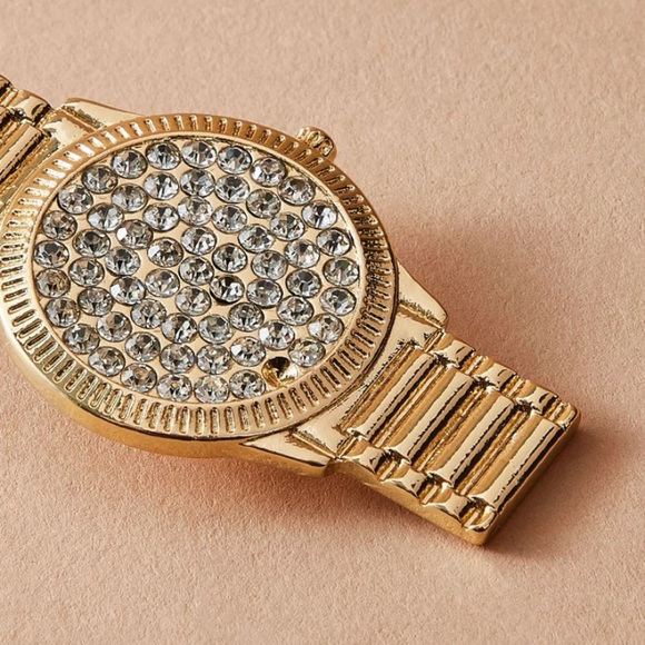 New Inventory š„Rhinestone Decor Watch Drop Earringsš„ - Picture 3 of 7